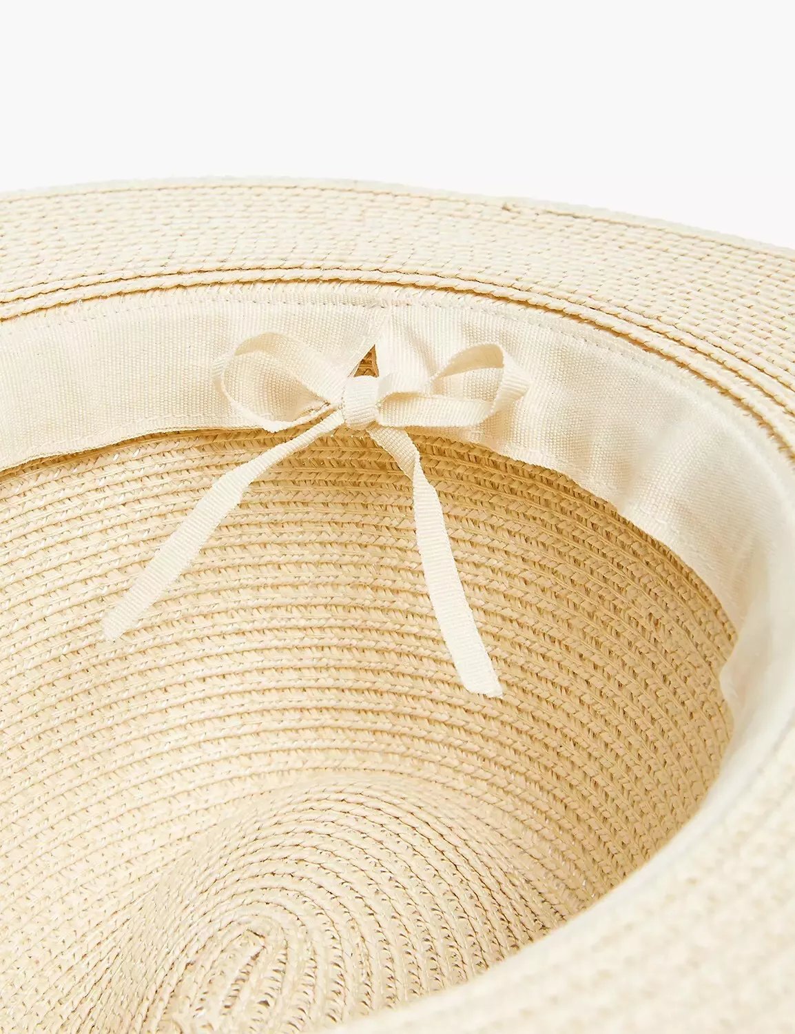 Ivory Rose Tan Straw Fedora Sun Hat